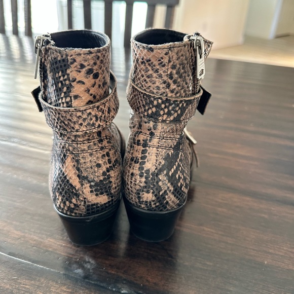 AllSaints Lior Bootie in Taupe Snake Size 5 - Picture 5 of 6
